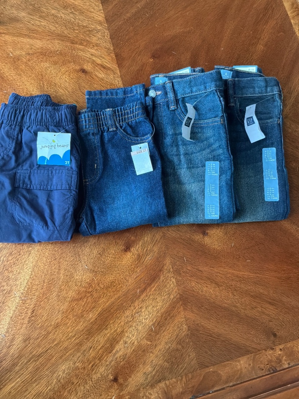 BOYS DENIM JEANS / PANTS SIZE 2T-4 YEARS BUNDLE NWT